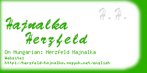 hajnalka herzfeld business card